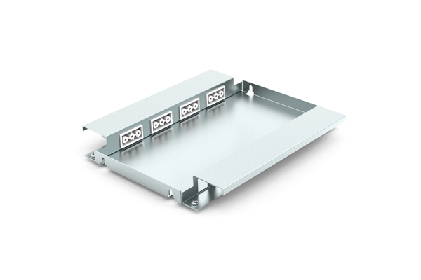 Optioneel inbouwpaneel Combi50 systeem 4xchassis 8xdata